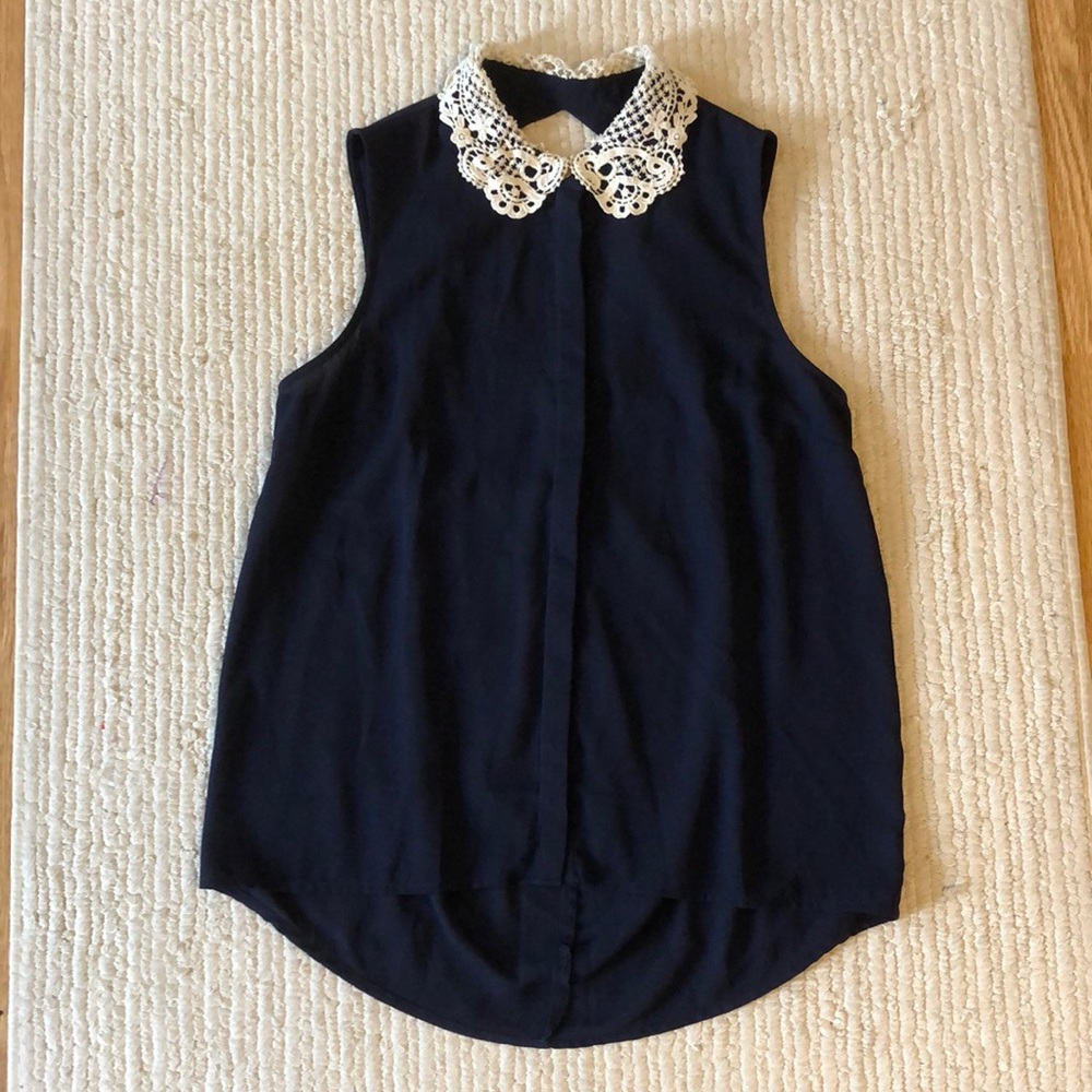 Button up collared blouse